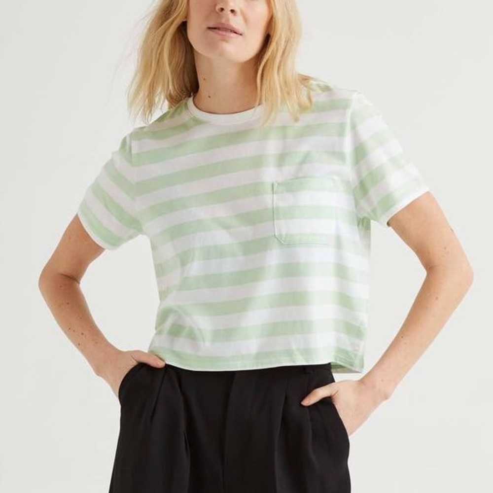 Richer Poorer Pima Boxy Crop Tee